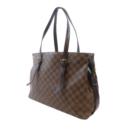 LOUIS VUITTON LV GHW Chelsea Shoulder Handbag N51119 Damier Brown