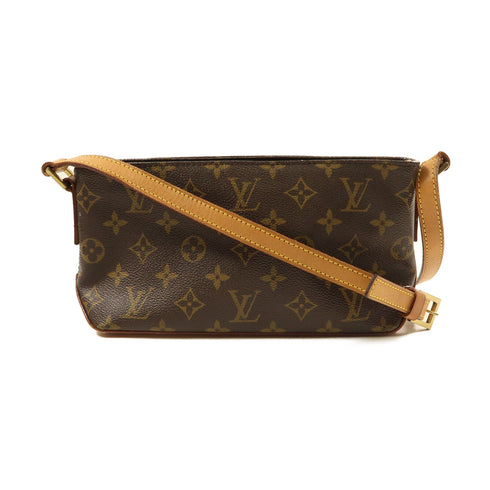 LOUIS VUITTON LV GHW Trotteur Shoulder Bag Crossbody M51240 Monogram Brown