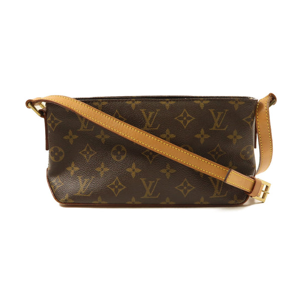 LOUIS VUITTON LV GHW Trotteur Shoulder Bag Crossbody M51240 Monogram Brown