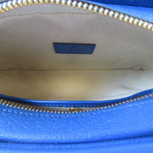 GUCCI GG GHW Shoulder Crossbody Bag 72569.1147 PVC Coated Canvas Brown Blue