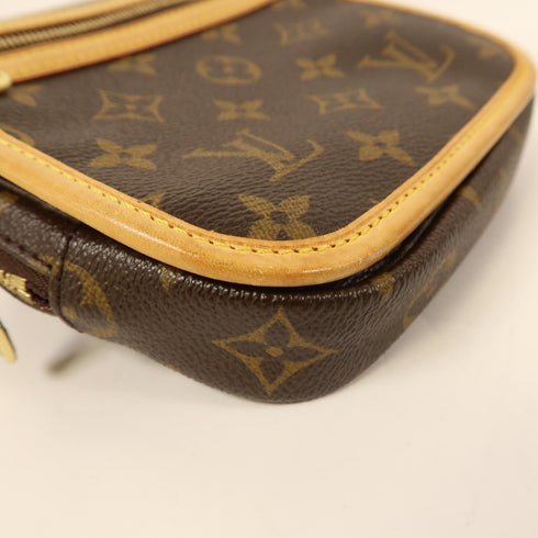 LOUIS VUITTON LV GHW Bosphere Waist Bum Bag M40108 Monogram Brown