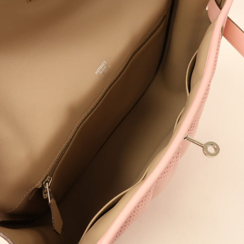 HERMES PHW Berline Shoulder Bag Swift Leather Rose Sakura