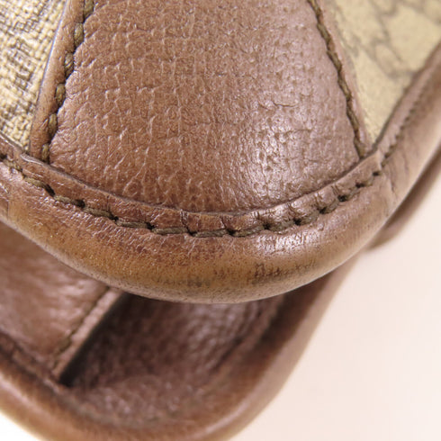 GUCCI GG GHW Neo Vintage Medium Messenger Bag 495654 Coated Canvas Brown