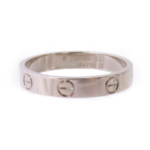 CARTIER Love Ring Small Model Cartier#57 US#7.75 B4085100 18K White Gold