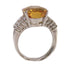 Fine Jewelry 8.72ct Topaz 0.68ct Diamond Ring US#5.75 PT900 Platinum