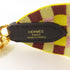 HERMES GHW Shoulder Strap Canvas Yellow Purple Brown