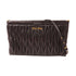 Miu Miu GHW 2 Way Shoulder Clutch Bag 5BF390 Lambskin Leather Black