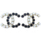 CHANEL CC Earrings Metal Gold/Black/White