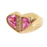 FINE JEWELRY 2.45ct Pink Sapphire 0.07ct Diamond Ring US#6.5 18K Yellow Gold