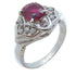 JEWELRY Ruby Ring 0.21ct/3.9g PT900 Platinum US#5.75 Silver/Pink