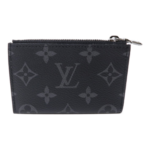 LOUIS VUITTON LV SHW Coin Card Holder Case M82253 Monogram Eclipse Black