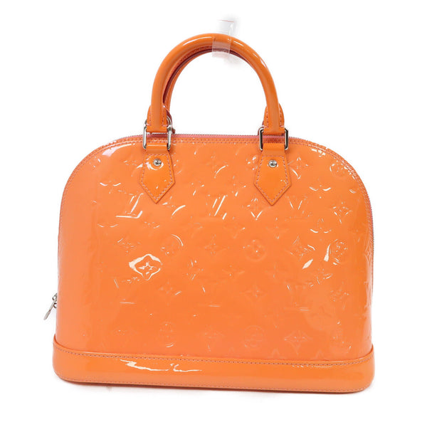 LOUIS VUITTON LV SHW Alma PM Handbag M91693 Monogram Vernis Rose Litchi