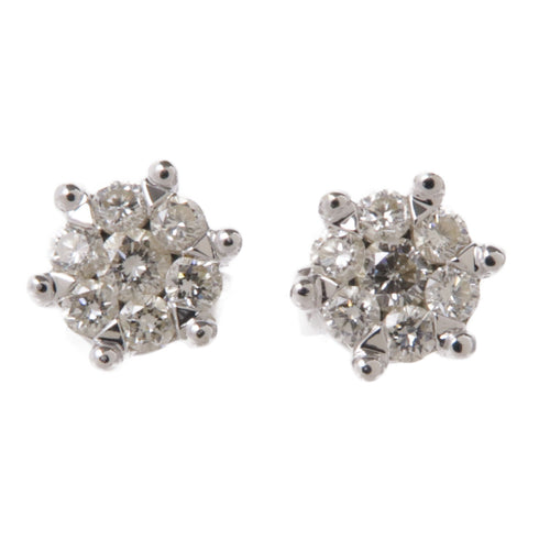 JEWELRY Diamond Earrings 18K White Gold v9