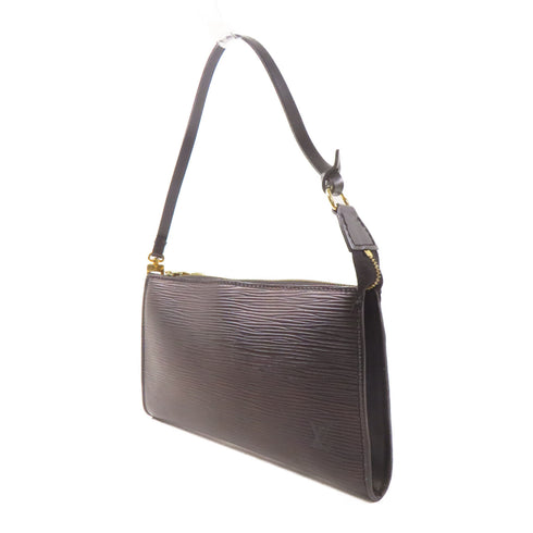 LOUIS VUITTON LV GHW Pochette Accessories Pouch M52942 Epi Black v1