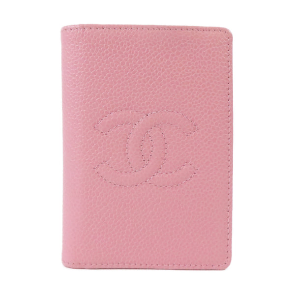 CHANEL CC Card Case Caviar Leather Pink