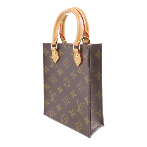 LOUIS VUITTON LV GHW Petit Sac Plat 2 Way Shoulder Bag M81295 Monogram Brown v2