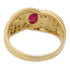 JEWELRY Ruby Diamond Ring 18K Yellow Gold US#6.75
