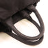 PRADA Handbag Nylon Leather Black