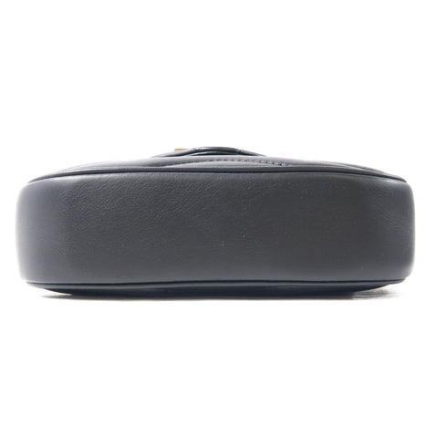 LOUIS VUITTON LV GHW New Wave Shoulder Bag M56461 Calfskin Leather Black