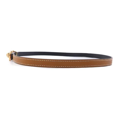 HERMES GHW Belt Veau Epsom Leather Gold/Brown