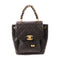 CHANEL CC GHW Backpack Rucksack Calfskin Leather Black