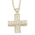 BVLGARI Latin Cross Necklace Pendant Diamond 18KWG White Gold