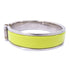 HERMES Clic H Bangle Bracelet Accessories Enamel Metal Yellow Silver
