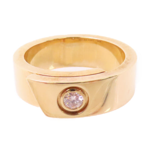 CARTIER Diamond Ring #48 US#4.25 18K Yellow Gold