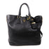 PRADA GHW 2 Way Bag BN2419 Calfskin Leather Black