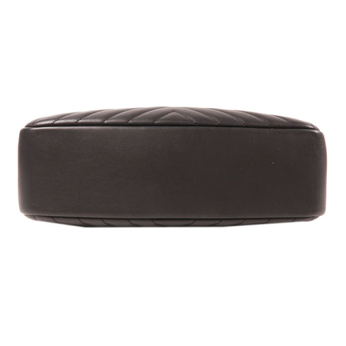 CHANEL CC SHW Chain Shoulder Lambskin Leather Black