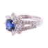 FINE JEWELRY 1.032ct Sapphire 0.91ct Diamond Ring US#6.25 PT900 Platinum