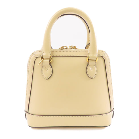 GUCCI GG GHW Horsebit 1955 2 Way Shoulder Bag 640716 Calfskin Leather Beige