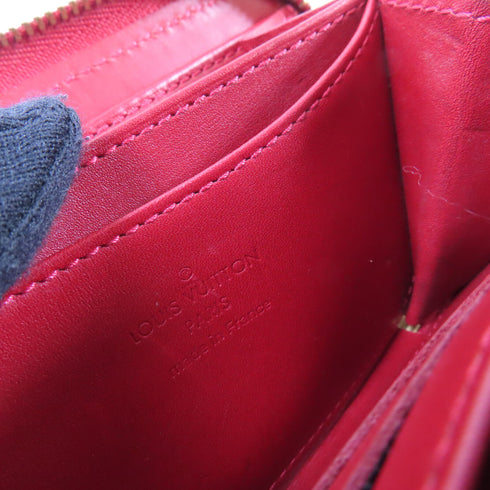 LOUIS VUITTON LV GHW Zippy Coin Purse Coin Case M90202 Monogram Vernis Red
