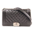 CHANEL CC SHW Boy 25 Chain Shoulder Bag A67086 Lambskin Leather Black