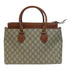 GUCCI GG GHW Zip Tote 2 Way Shoulder Bag 409534 GG Supreme Brown