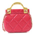 CHANEL Quilted CC GHW Chain Shoulder Bag 2 Way Bag Calfskin Leather Red