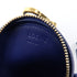 LOEWE GHW Inflated Anagram Cookie Coin Case Purse Calfskin Leather Blue