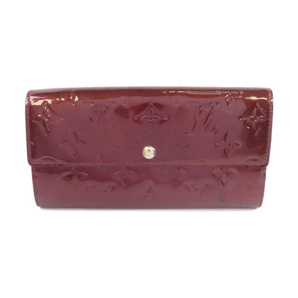 LOUIS VUITTON LV GHW Portefeuille Sarah Long Wallet M91521 Vernis Red