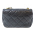 CHANEL Quilted CC GHW Mini Flap Pearl Shoulder Bag AS3000 Calfskin Leather Black