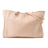 CHANEL CC GHW Deauville Tote Bag Shoulder Bag Canvas Pink