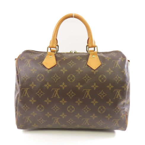 LOUIS VUITTON LV GHW Speedy 30 Bandouliere Handbag Boston M40391 Monogram Brown