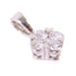 FINE JEWELRY 0.18ct Diamond Pendant Top 18K White Gold PT900 Platinum