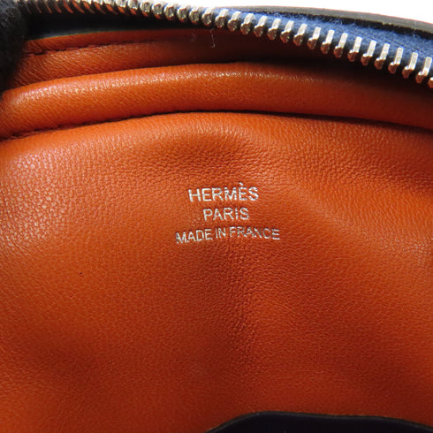 HERMES PHW The Loop Belt Shoulder Bag Swift Leather Dark Blue