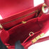 LOUIS VUITTON LV GHW Capucines BB 2 Way Shoulder Bag M52689 Calfskin Leather Red