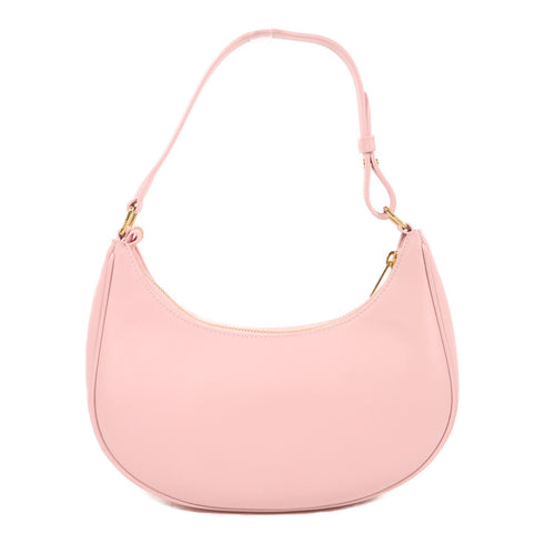 CELINE GHW Ava Shoulder Bag Leather Pink
