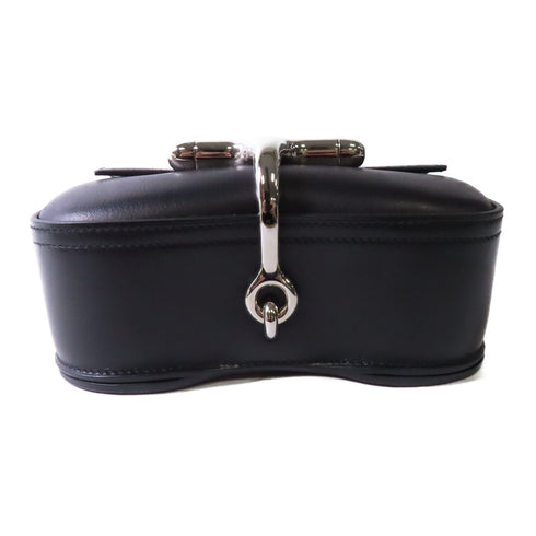 HERMES PHW Mini Della Cavalleria Bag Shoulder Bag Evercolor Leather Black