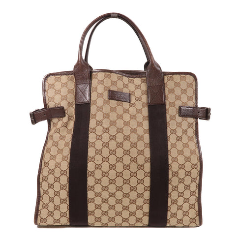 GUCCI GG Hand Bag/Tote Bag 115517 Canvas Brown