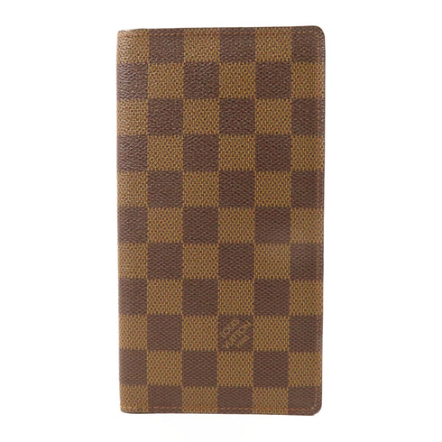 LOUIS VUITTON LV Porte Valenrs Wallet Long Wallet N61823 Damier Ebene Brown