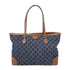 GUCCI GG Shoulder Tote Bag 631685 Denim/Leather Blue