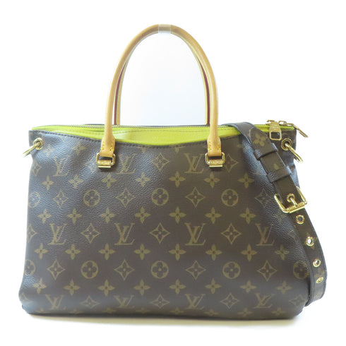 LOUIS VUITTON LV GHW Pallas Shoulder Bag M41149 Monogram Brown